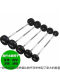 Commercial Fixed Barbell Set Barbell Rack Round Head Non-Loose Curved Barbell Gym Integrated Rubber-Coated Barbell