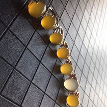 Pure natural jade Yunnan Longling Huanglong Jade boutique womens ring glass species