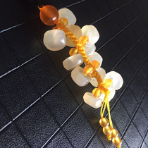 Pure natural jade Yunnan Longling Huanglong Jade apple small pendant package trailer hanging