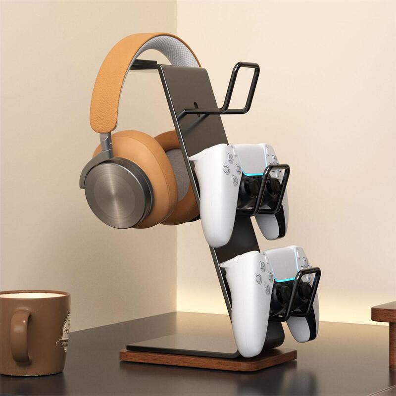 Solid Wood Game Controller Stand Ps5Xbox Multi-Layer Storage Rack Switch Display Stand Ns2 Universal Headphone Stand