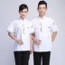 Set Chefs Wear dài tay Nhà hàng khách sạn ba mảnh Quần áo bảo hộ lao động Chefs Set với mũ mùa hè quần bò nam đẹp Bộ đồ