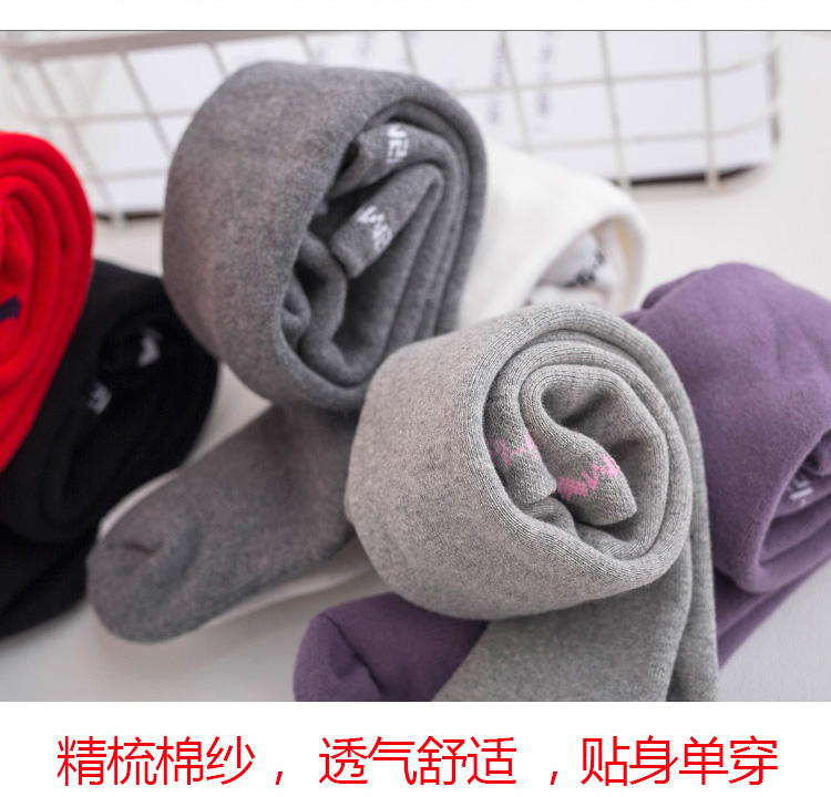 Mùa thu và mùa đông cộng với nhung dày cotton vớ bé em bé gái quần legging quần bé tất lười bé gái