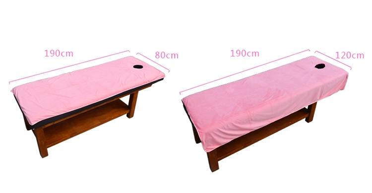 190cm * 80cm thẩm mỹ viện trải giường với lỗ massage sức khỏe câu lạc bộ spa nệm dày có thể giặt dầu drap phủ giường