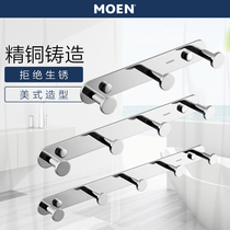 Moen bathroom hardware pendant all copper clothes hook row hook wall coat adhesive hook 3 Head 4 Head 5 head ACC9947