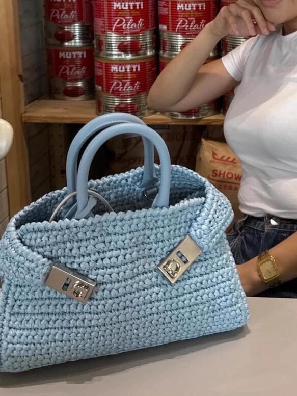 New Trendy and Versatile Straw Mini Bag with Contrasting Colors, Casual Shoulder and Handbag for Women