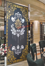 Art Tempered Glass Partition Wall Furniture Living Room Light Transmission Frosted Xuanguan Decorative TV Background Wall 3d Stereo