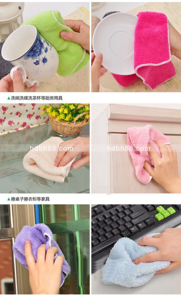 Bếp Hàn Quốc giẻ rách sợi tre hai mặt bằng vải lau khăn lau khô khăn lau tóc một nhân dân tệ cửa hàng bách hóa nhỏ - Thiết bị sân khấu đèn nháy led sao băng