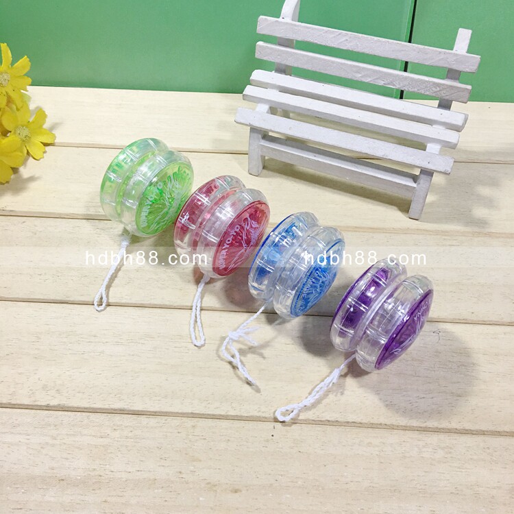 Plastic leavening ball luminous yo-yo ball children's early education puzzle nostalgic toys kindergarten boy six-one gift