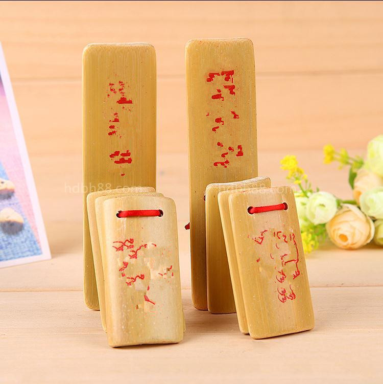 Natural bamboo bamboo fast board 4 board chopstick board Kindergarten Art College Sixty - One Children's Day Gift toy