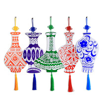 Children blank color filled painting hard cardboard blue flower vase kindergarten creative hand painting painting package