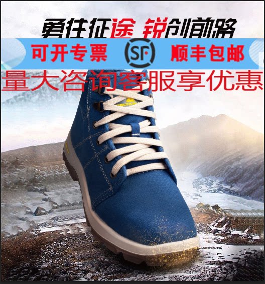 Deir Tower 301226 Rainbow series in cylinder-labour shoes breathable canvas Safety Shoe Anti-puncture Antistatic