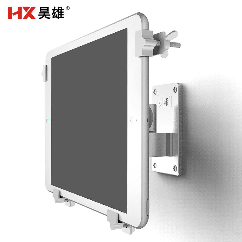 8-15-inch wall-mounted flat panel bracket telescopic swivel iPad hanging wall bracket aluminum alloy tablet rack
