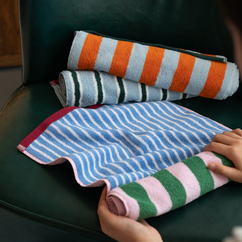 Korean-Style Double-Sided Contrasting Color Towel, Pure Cotton Adult Face Wash Towel, Household Absorbent Soft Hand Towel