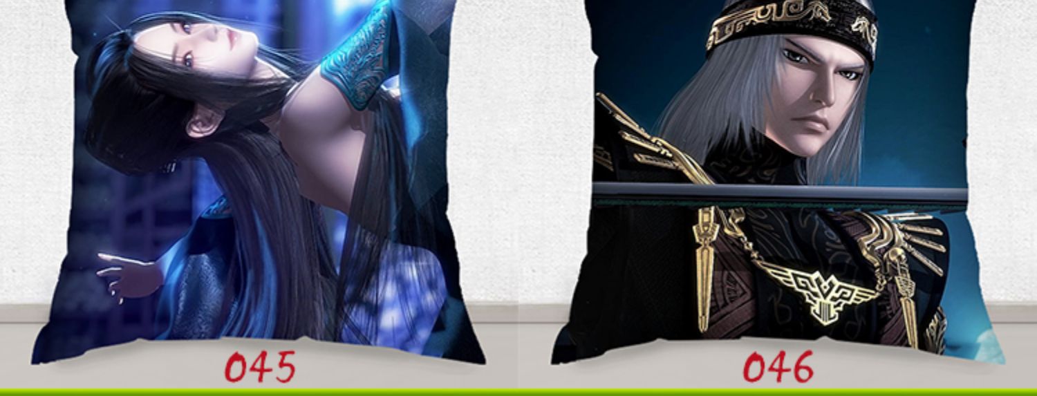 Tianxing Nine Song Gối lửa Ji Wei Zhuang Han Fei Thực hành màu đỏ Nữ Anime ngoại vi Gối cho bản đồ Đôi mặt tùy chỉnh - Carton / Hoạt hình liên quan sticker cute đồ ăn