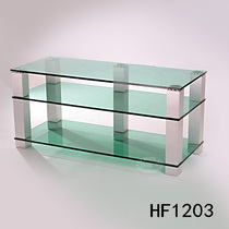 Yite HF 1203 equipment frame tempered black transparent glass cabinet sound frame equipment frame