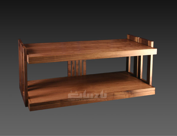 Noble wood art BWAV-2B film and television two-layer rack equipment rack rack cabinet walnut audio rack