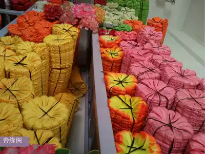 High-end wreath material accessories kapok simulation cloth silk flower funeral sacrifice white funeral supplies