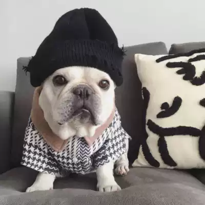 French bucket clothes Pago clothes fat dog autumn and winter plus velvet thickening large size pet chidori extra cover 