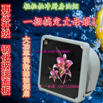 10-inch glass turbo-style exhaust fan Simple Home Kitchen Oil Pumping High Power Powerful Smoke Exhaust Fan