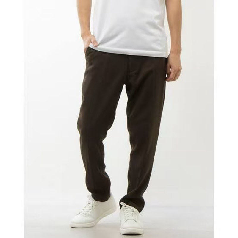 Export Japanese Style Spring and Autumn Men's Casual Pants with Elastic Waist, Ankle-Length, Slim Fit Commuter Pants, Cityboy Tapered Pants Export Japanese Style Spring and Autumn Men's Casual Pants with Elastic Waist, Ankle-Length, Slim Fit Commuter Pants, Cityboy Tapered Pants