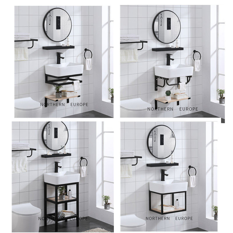 Household wash basin powder room balcony small size countertop basin wall-mounted washbasin small apartment