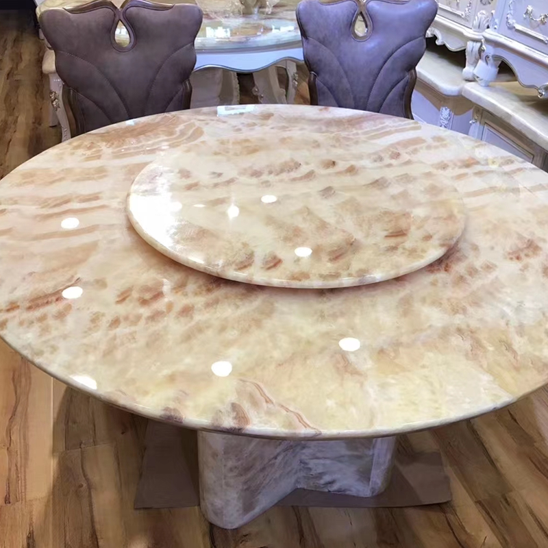 Black Dragon Jade Natural Marble Slab Tabletop Dining Table Round Table with Turntable Imported Red Dragon Jade Stone Black Dragon Jade Natural Marble Slab Tabletop Dining Table Round Table with Turntable Imported Red Dragon Jade Stone