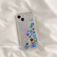 Apple, совместимый экран для документов, iPhone 12/13, прозрачный чехол для телефона, силиконовый iPhone12 Pro, креативный защитный чехол, принт, iphone, 13promax, новая коллекция, защита при падении, изысканный стиль