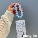 永合 Huawei, совместимый синий милый чехол для телефона, волнистый силиконовый кушон, бусины, 40, простой и элегантный дизайн, женский стиль