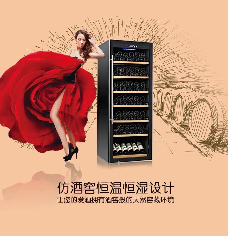 tủ rượu trang trí Máy nén khí Viyonic SW-137 nhiệt độ không đổi làm mát nhà 200 thanh đá làm mát bằng không khí nhập khẩu tủ rượu kết hợp bàn ăn