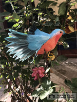 Emulated hummingbird bird cage swing piece film and TV prop garden forest landscape creative pendulum piece Cuibird model feather YPJ