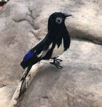 Emulated magpie feather bird home Decorative Festive Magpie Swing Piece Gardener Landscape Shop Window Display Model
