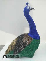 Simulation Peacock model garden ornaments illustration Peacock body film and television shooting props wedding road lead animal model