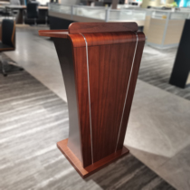 High-end podium solid wood paint reception oath table bar foot stand modern Chinese style emcees podium