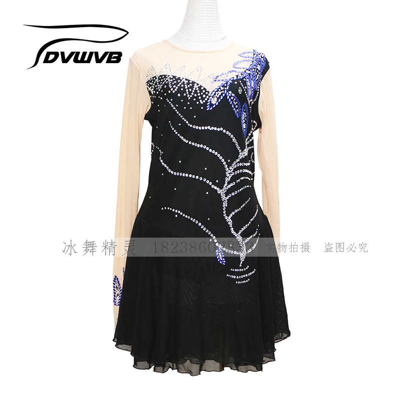 Ice Dance Elves Customized Figure Skating Clothes Figure Skating Show for Children's Adult Girl D370