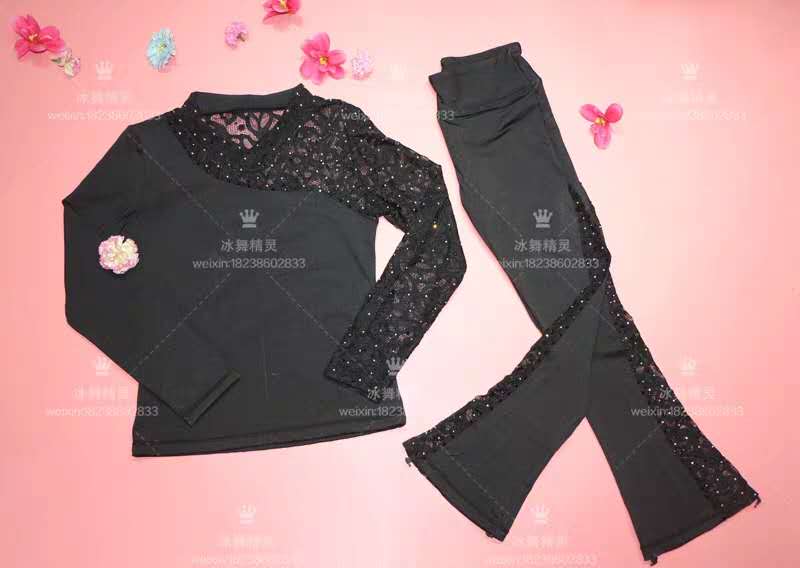 Ice Dance Elf Custom Figure Skating Clothing Pattern Lace Training Clothes Children's Adult Suits D40