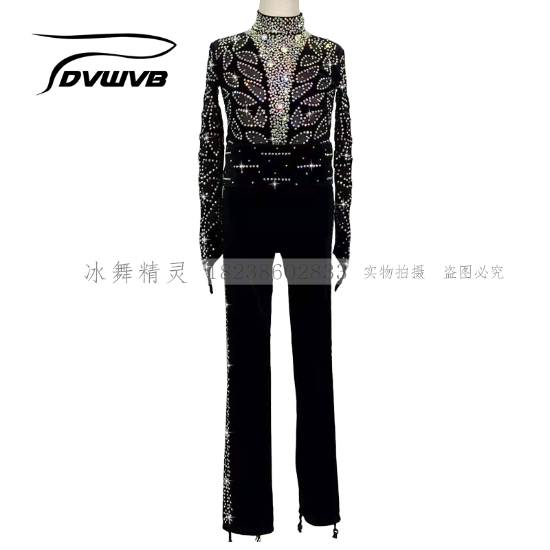 Ice dance elf custom figure skating clothing men's performance examination suit Costen men's s601