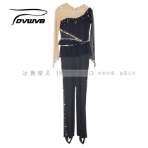 Ice dance elf childrens figure skating costume adult performance suit acrobatics skating suit full s65