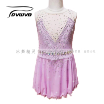 Ice dance elves custom figure skating costumes figure skating performance clothes children adult womens dress d588