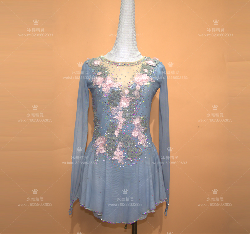 Ice Dance Elf Children's Figure Skating Costumes Adult Costumes Skating Costumes Skating Skirts D288