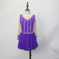 Ice dance elves custom figure skating costumes figure skating performance clothes children adult womens dress D282