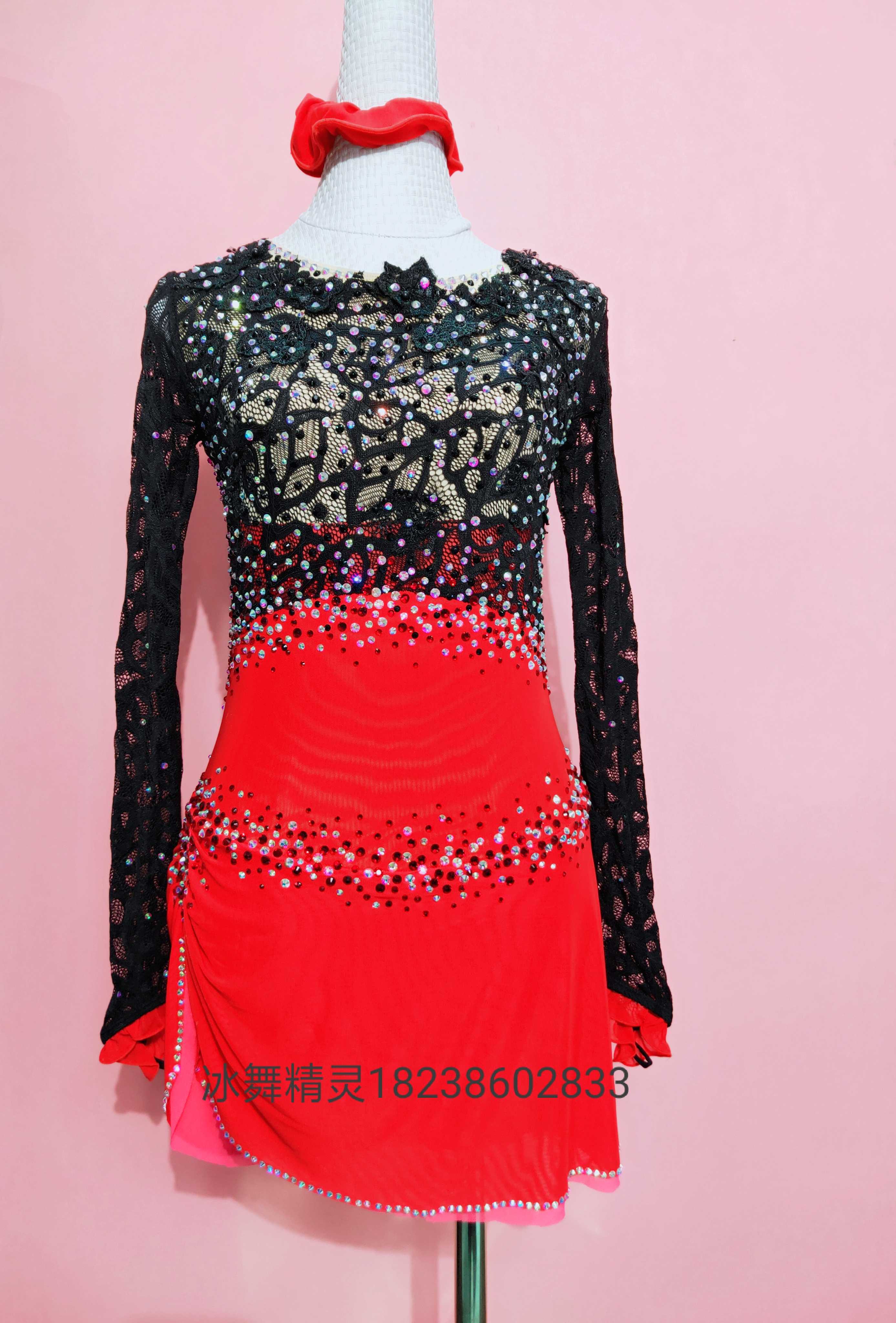 Ice dance genie custom figure skating art Gymnastics Suit Skating Performance Clothing for Ice Icing Kids Adults D266