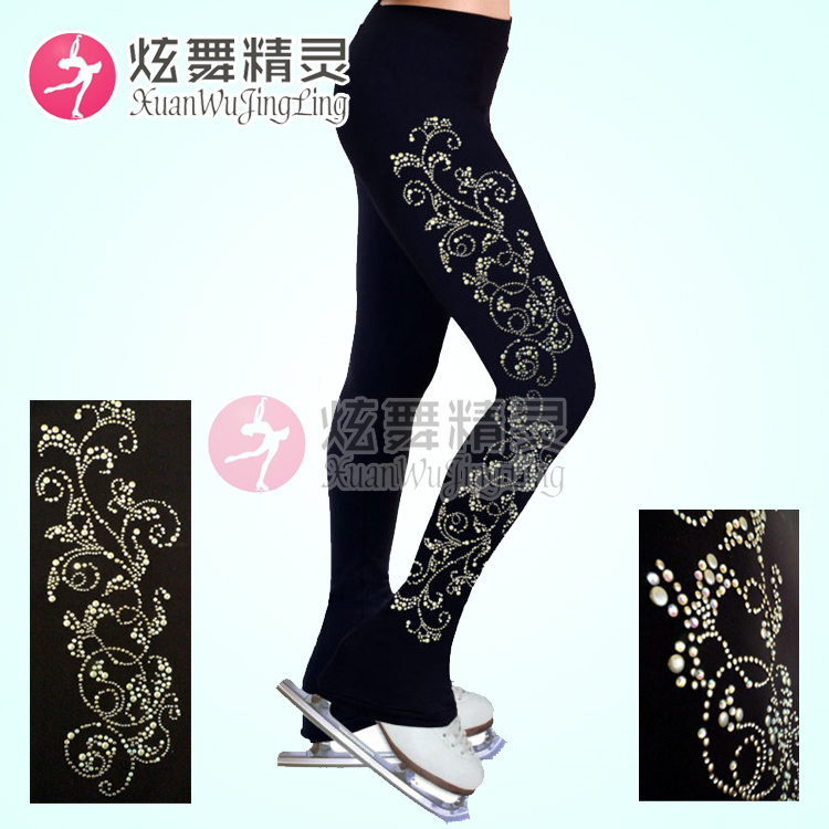 Ice Dancing Genie Custom Figure Skating Costumes Figure Skating Training Clothes Kids Adult Pants D13