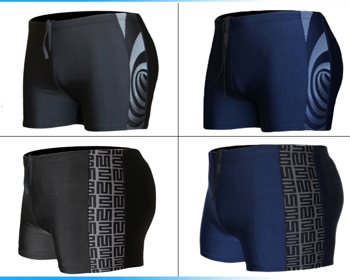 Jinte men's flat angle swimming trunks King size plus fat size fat color swimming trunks