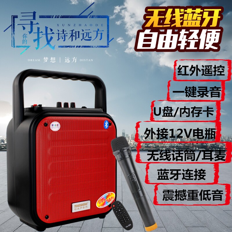 Temevoice A6-4 Bluetooth portable handheld outdoor square dance sound morning practice store promotion High power sound box