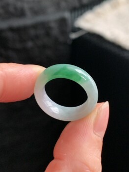 Jade ring ring ring ring 9/10 circle y497 natural a goods jade round ring plain ring burmese material jade ring