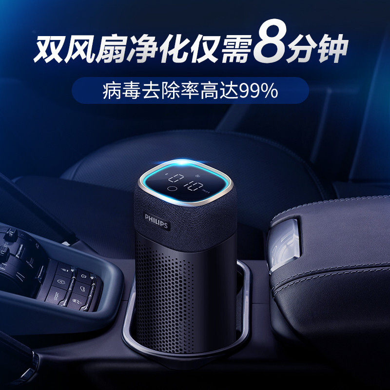 Philips Car Air Purifier for New Cars, Disinfection, Sterilization, Odor Removal, Pm2.5 Filtration, for Mercedes-Benz Cars, Model S7601