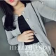 Mùa xuân 2018 và mùa thu mới ngọc trai hoang dã khóa len áo len len dài tay cổ thấp vòng eo thon gọn quần áo nữ áo khoác cardigan nữ