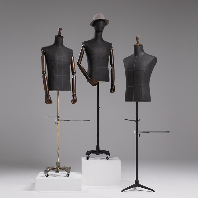 [USD 18.29] Clothing store model prop male bust body display window ...