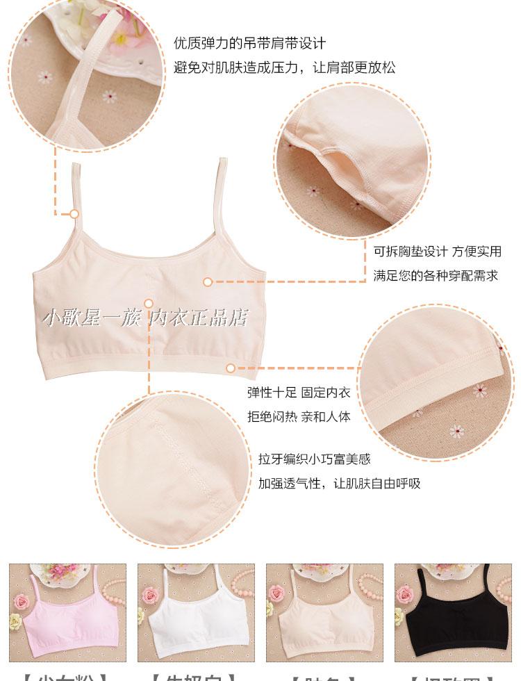 Cotton cô gái phát triển áo ngực thời học sinh trung học vest nhỏ không có vòng thép đồ lót nữ ống hàng đầu quấn ngực áo ngực thể thao nữ áo ngực