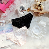 Xianan sweet girl bow star lace seamless hip quick-drying cotton crotch Lady low waist briefs